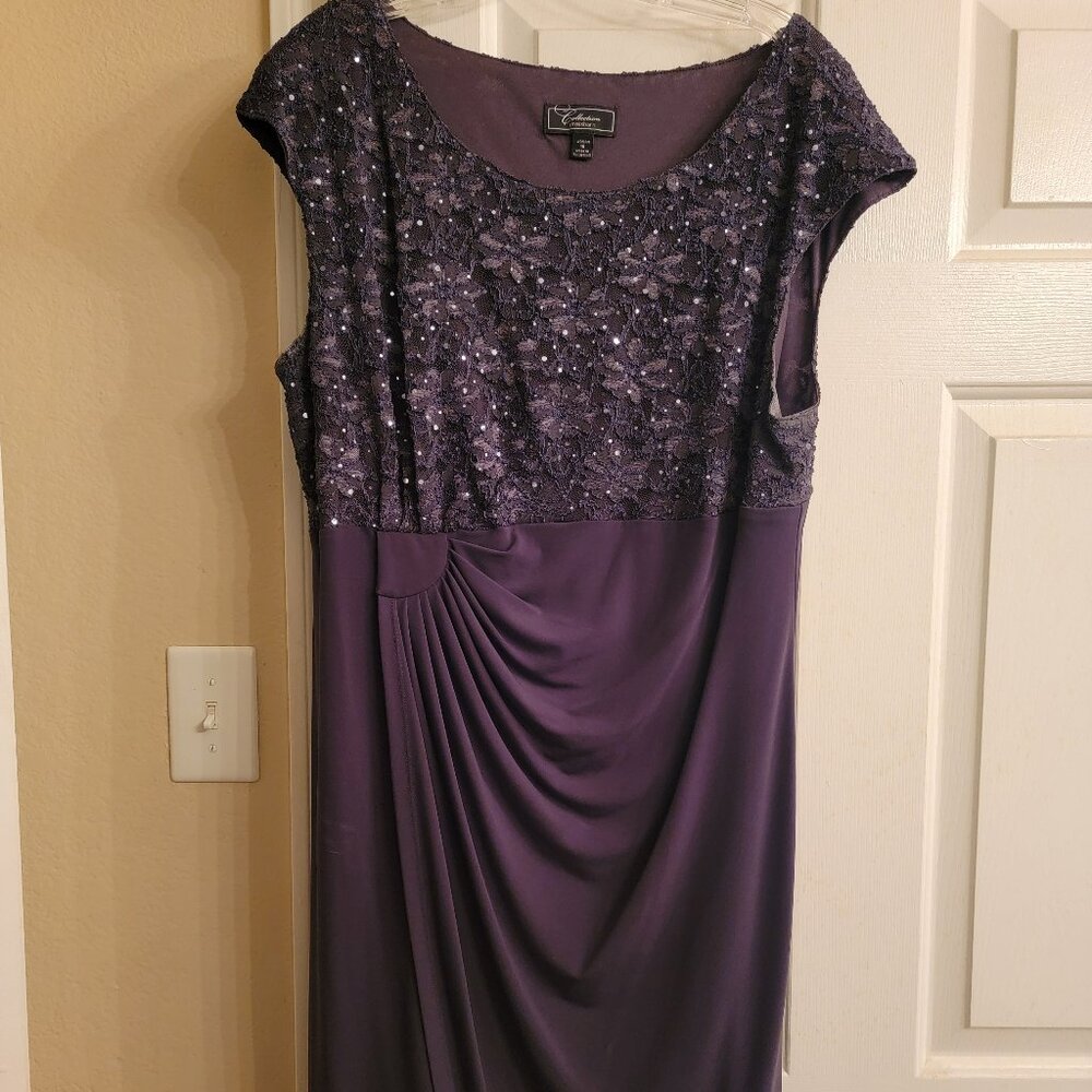 After 5 Charcoal Grey Sequin Dress